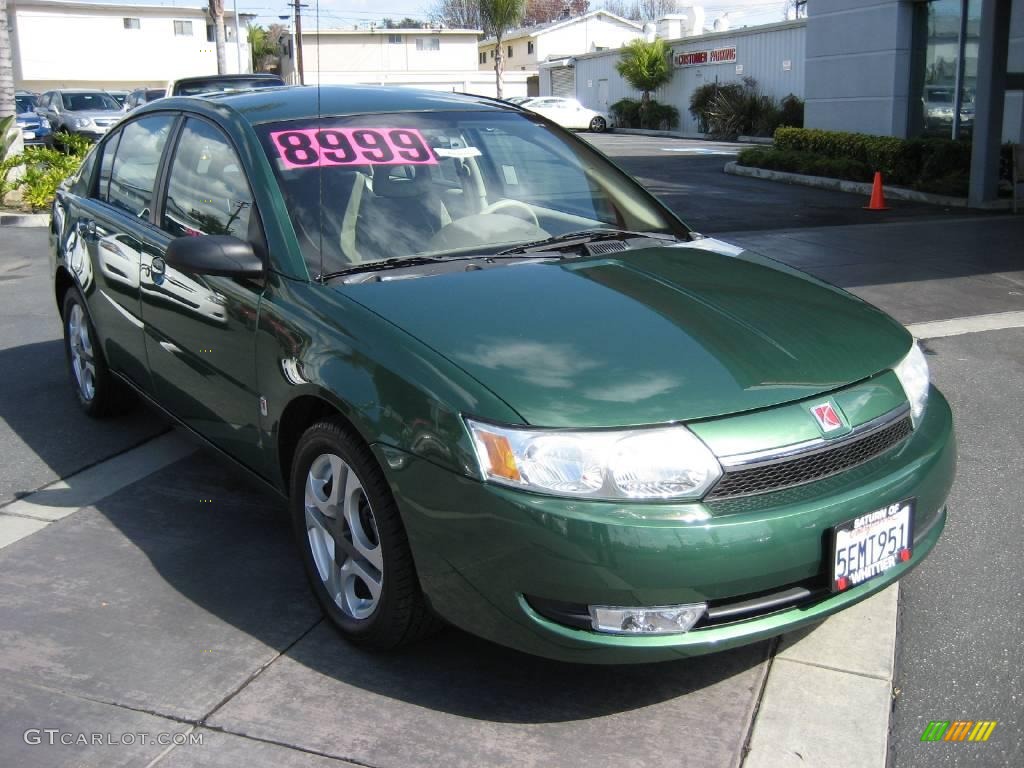 2003 ION 3 Sedan - Medium Green / Tan photo #1