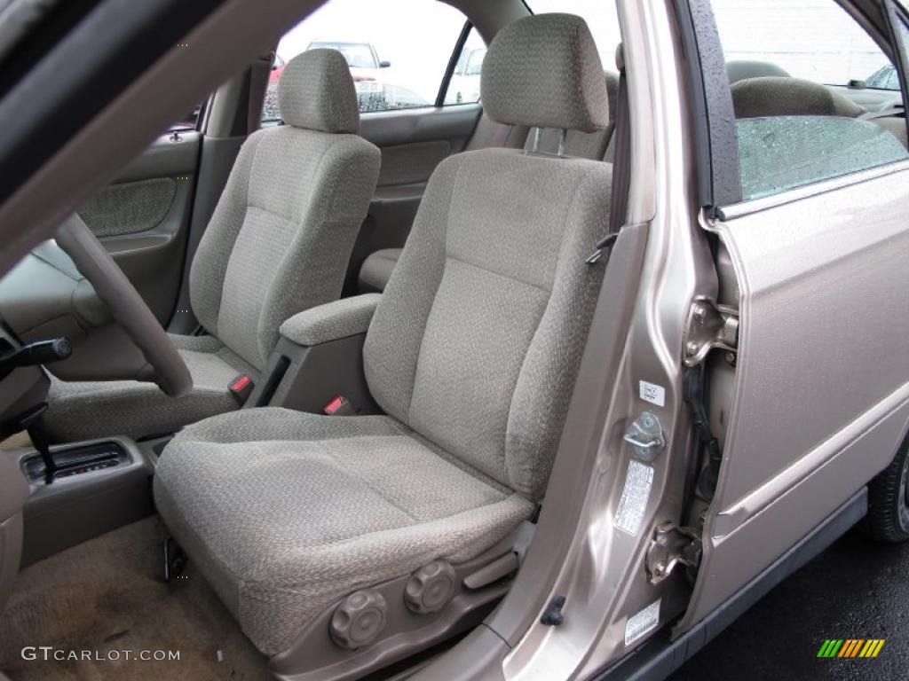 2000 Civic EX Sedan - Titanium Metallic / Beige photo #12