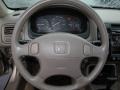 Beige 2000 Honda Civic EX Sedan Steering Wheel