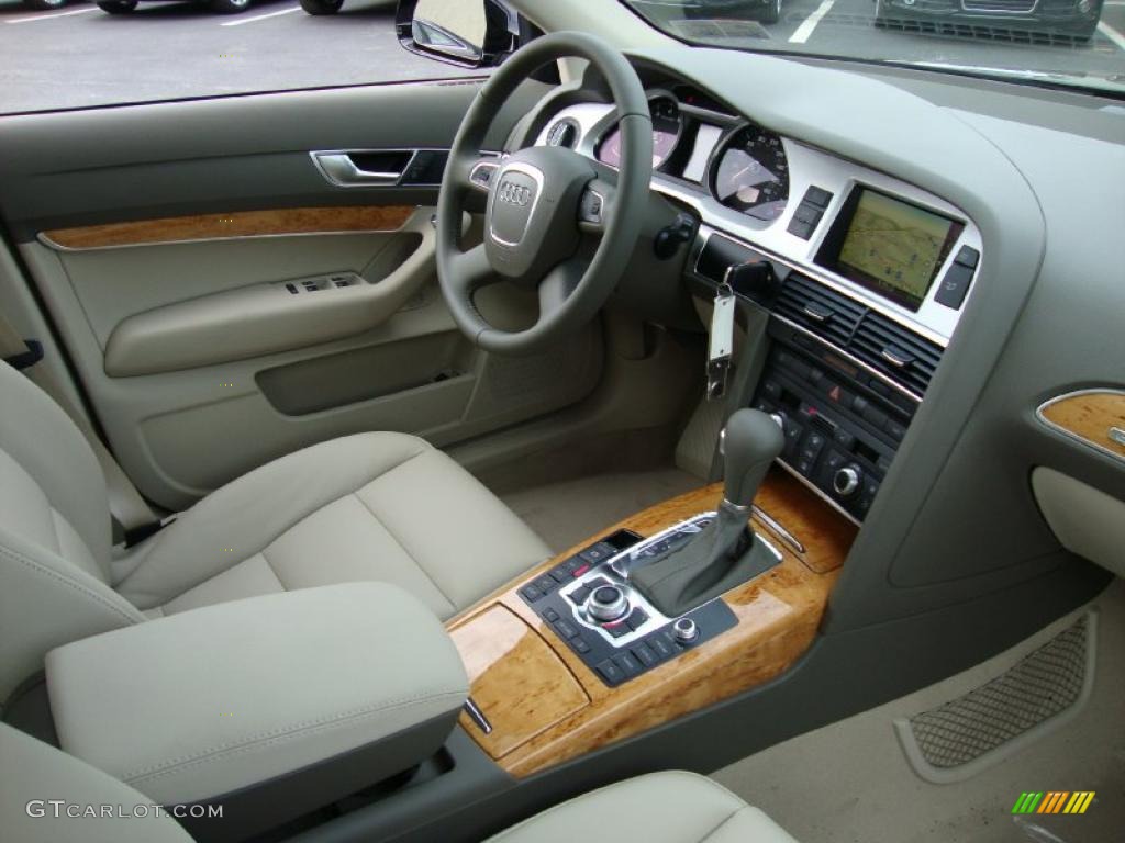 2011 Audi A6 3.0T quattro Sedan Cardamom Beige Dashboard Photo #39034630