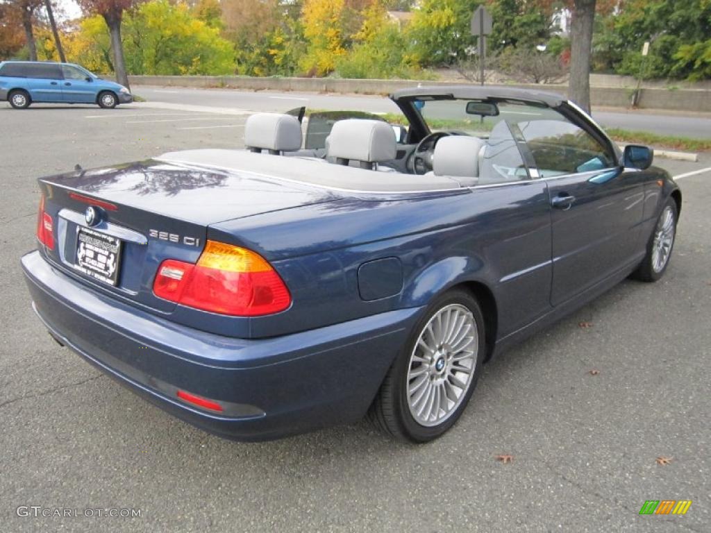 2004 3 Series 325i Convertible - Mystic Blue Metallic / Grey photo #26