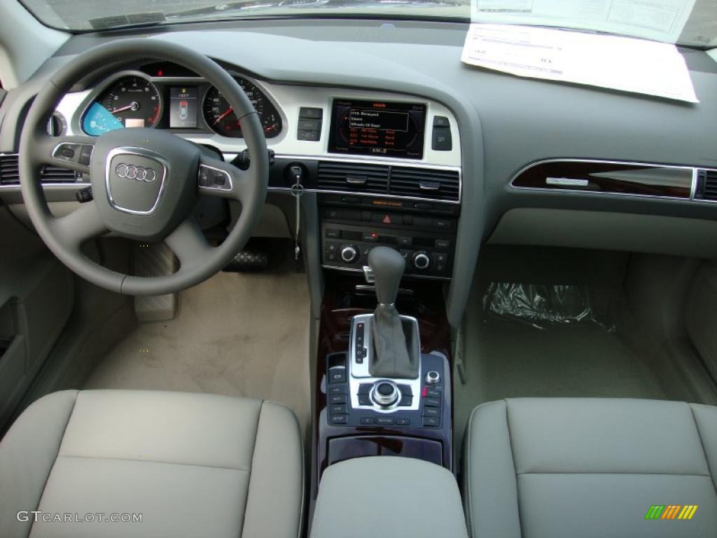 2011 Audi A6 3.0T quattro Sedan Light Gray Dashboard Photo #39036487