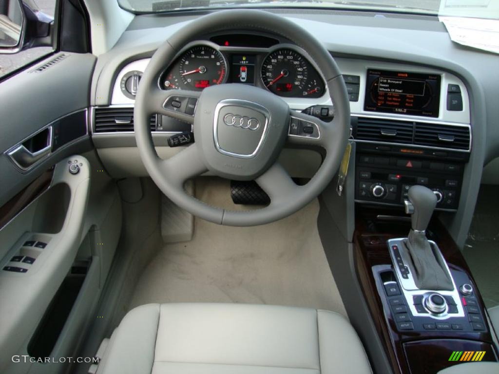 2011 Audi A6 3.0T quattro Sedan Light Gray Dashboard Photo #39036503