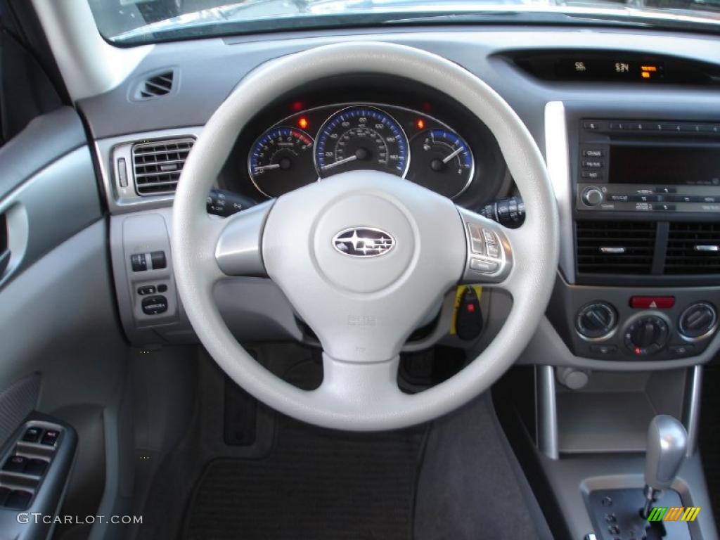 2010 Subaru Forester 2.5 X Premium Platinum Steering Wheel Photo #39037923