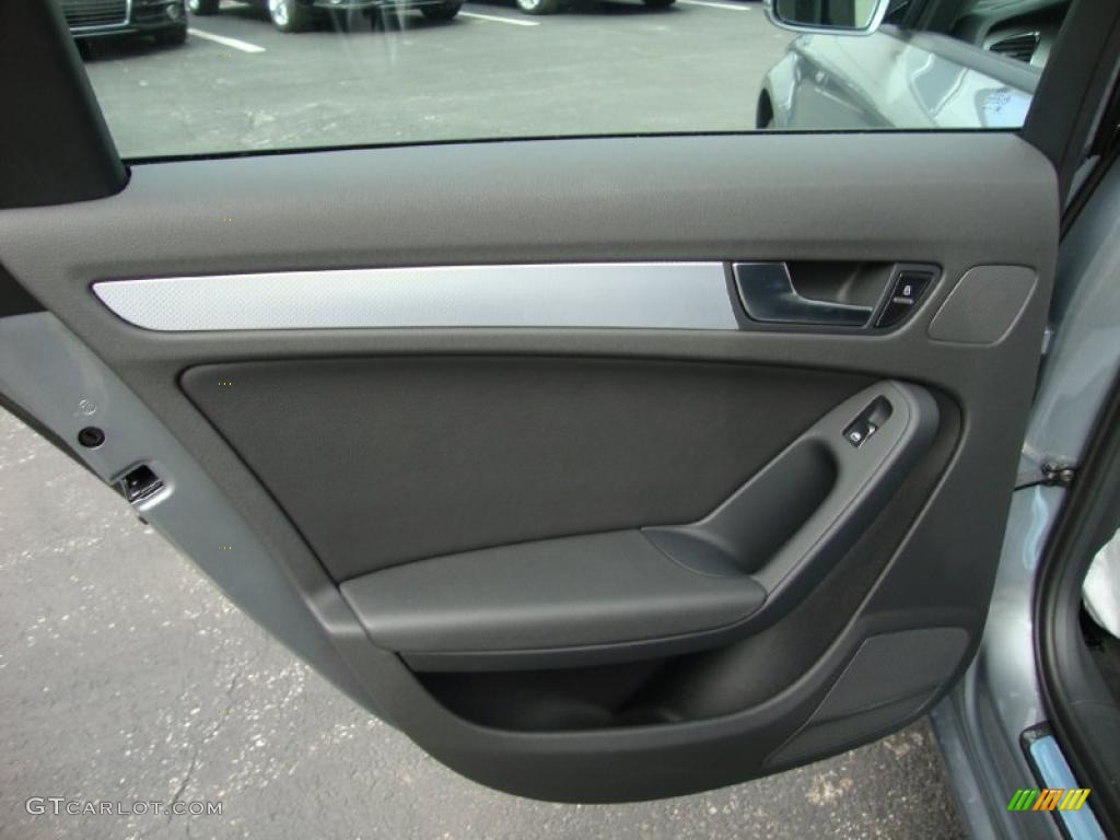 2011 Audi A4 2.0T quattro Avant Black Door Panel Photo #39038367