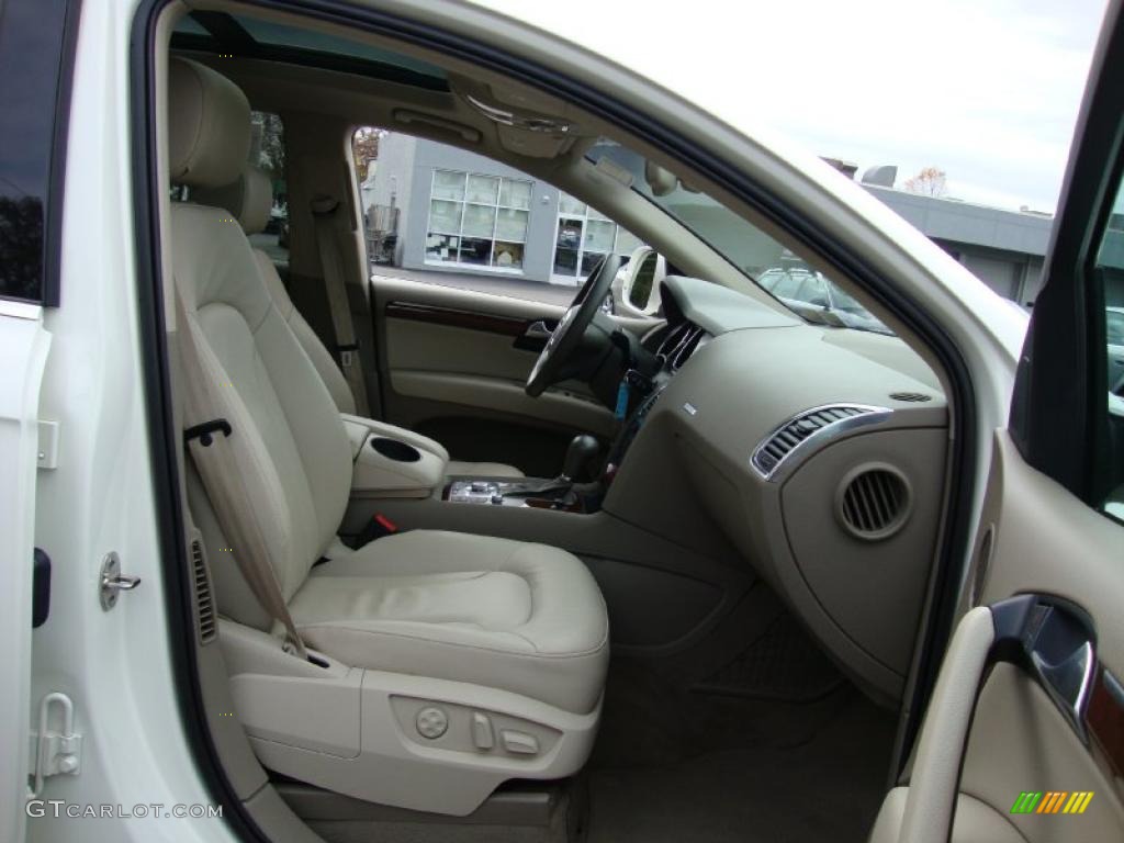 Cardamom Beige Interior 2009 Audi Q7 3.6 quattro Photo #39038875