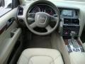 Cardamom Beige 2009 Audi Q7 3.6 quattro Steering Wheel