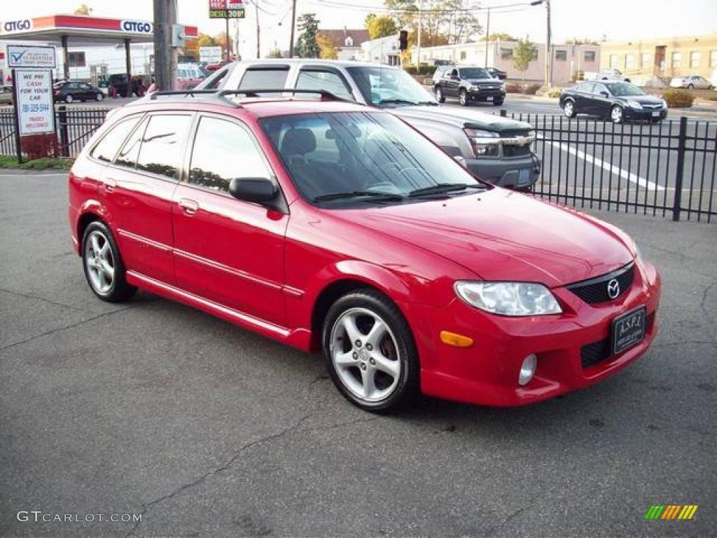 Classic Red 2002 Mazda Protege 5 Wagon Exterior Photo #39039539