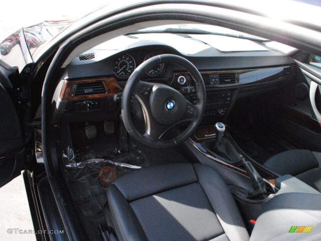 Black Interior 2008 BMW 3 Series 328i Coupe Photo #39042531