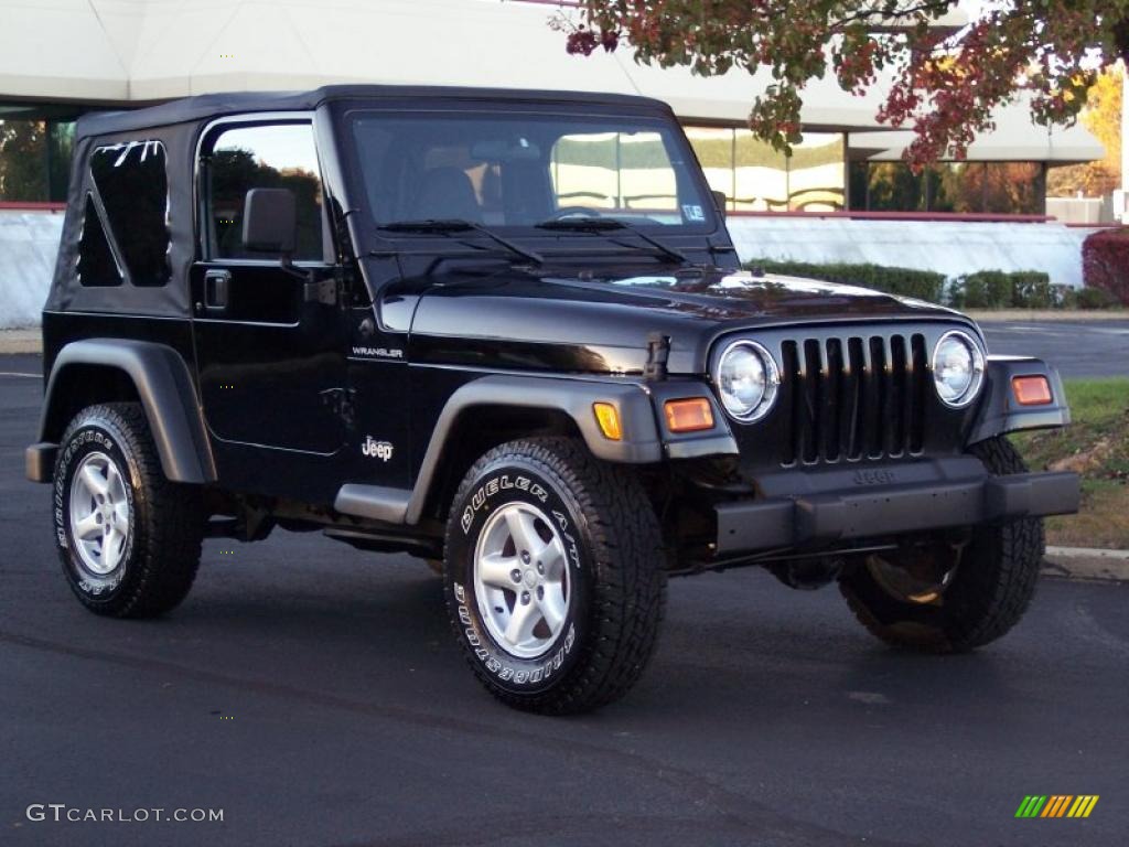 2002 Wrangler SE 4x4 - Black / Agate Black photo #1
