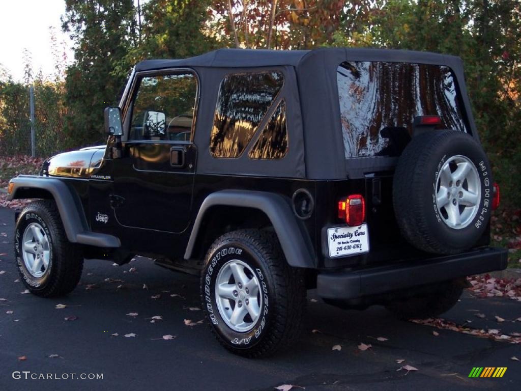 2002 Wrangler SE 4x4 - Black / Agate Black photo #11