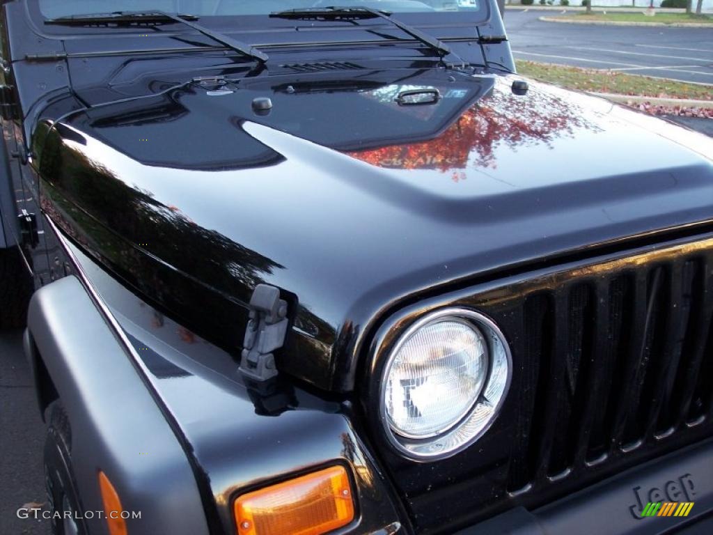 2002 Wrangler SE 4x4 - Black / Agate Black photo #17