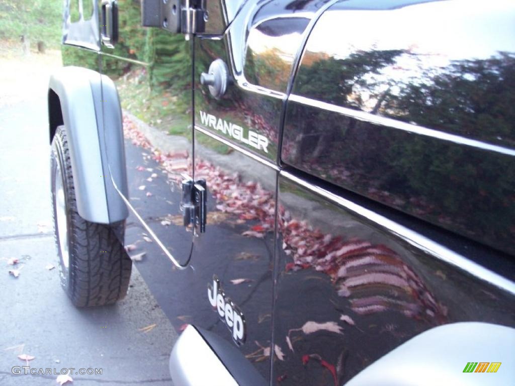2002 Wrangler SE 4x4 - Black / Agate Black photo #18