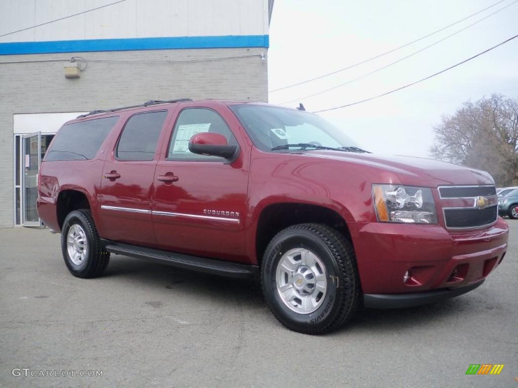 Red Jewel Tintcoat 2011 Chevrolet Suburban 2500 LT 4x4 Exterior Photo #39043215