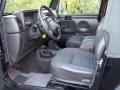 Agate Black 2002 Jeep Wrangler SE 4x4 Interior Color