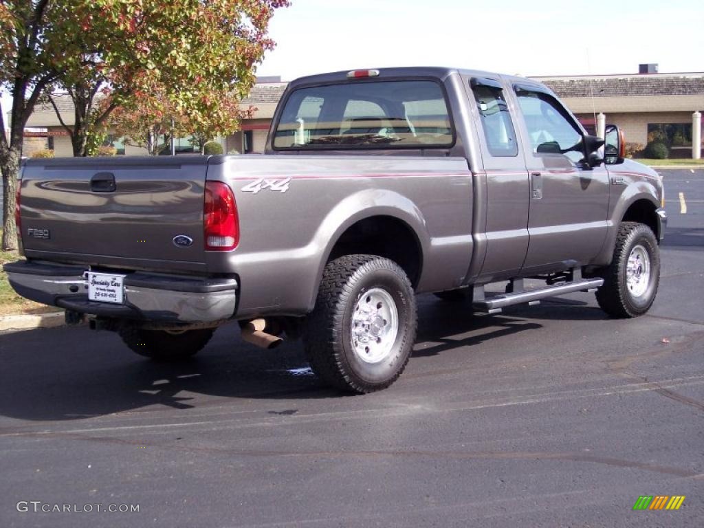 2004 F250 Super Duty XLT SuperCab 4x4 - Dark Shadow Grey Metallic / Medium Flint photo #6