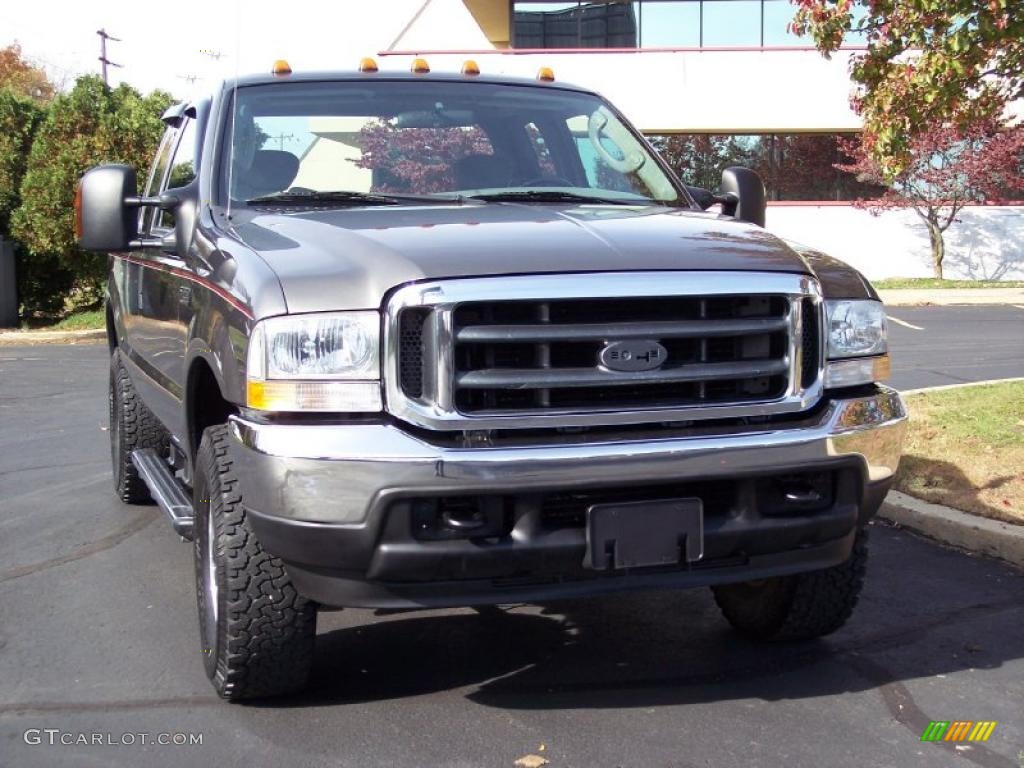 2004 F250 Super Duty XLT SuperCab 4x4 - Dark Shadow Grey Metallic / Medium Flint photo #8