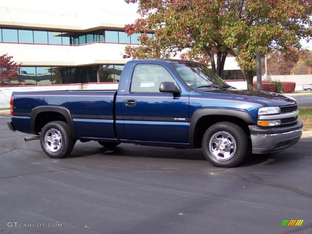 2000 Silverado 1500 Regular Cab - Indigo Blue Metallic / Graphite photo #3