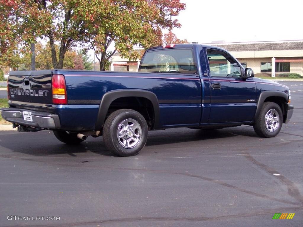 2000 Silverado 1500 Regular Cab - Indigo Blue Metallic / Graphite photo #7