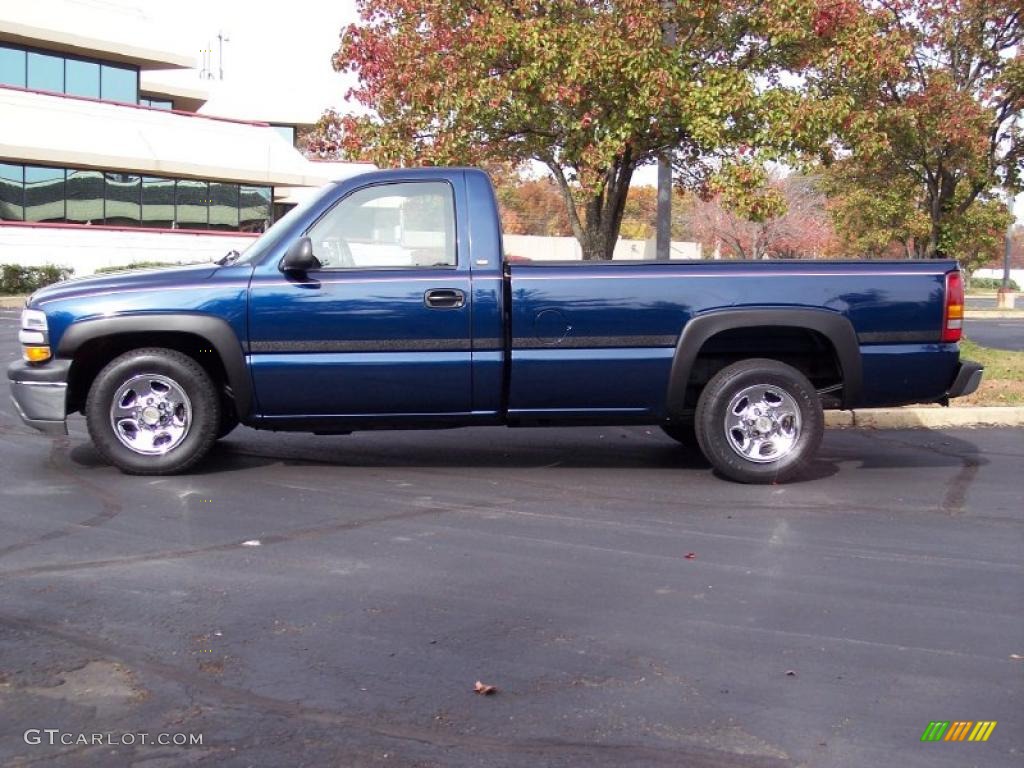 2000 Silverado 1500 Regular Cab - Indigo Blue Metallic / Graphite photo #15