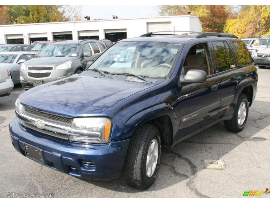 Indigo Blue Metallic 2003 Chevrolet TrailBlazer LS 4x4 Exterior Photo #39045012
