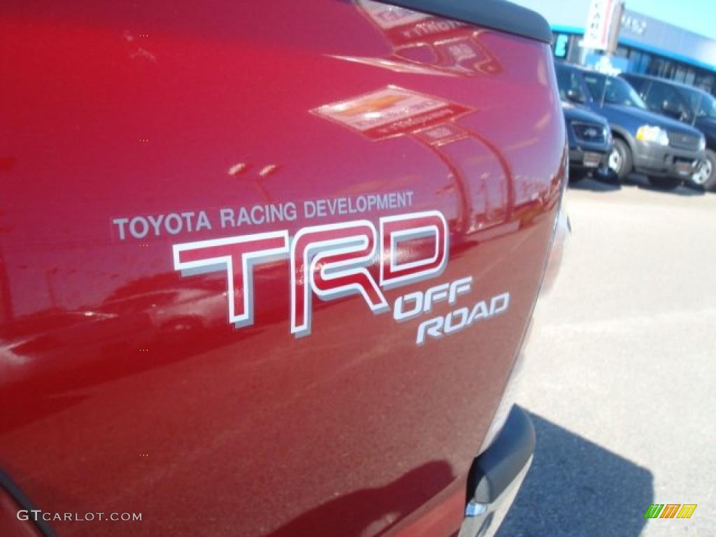 2009 Tacoma V6 TRD Double Cab 4x4 - Barcelona Red Metallic / Graphite Gray photo #31