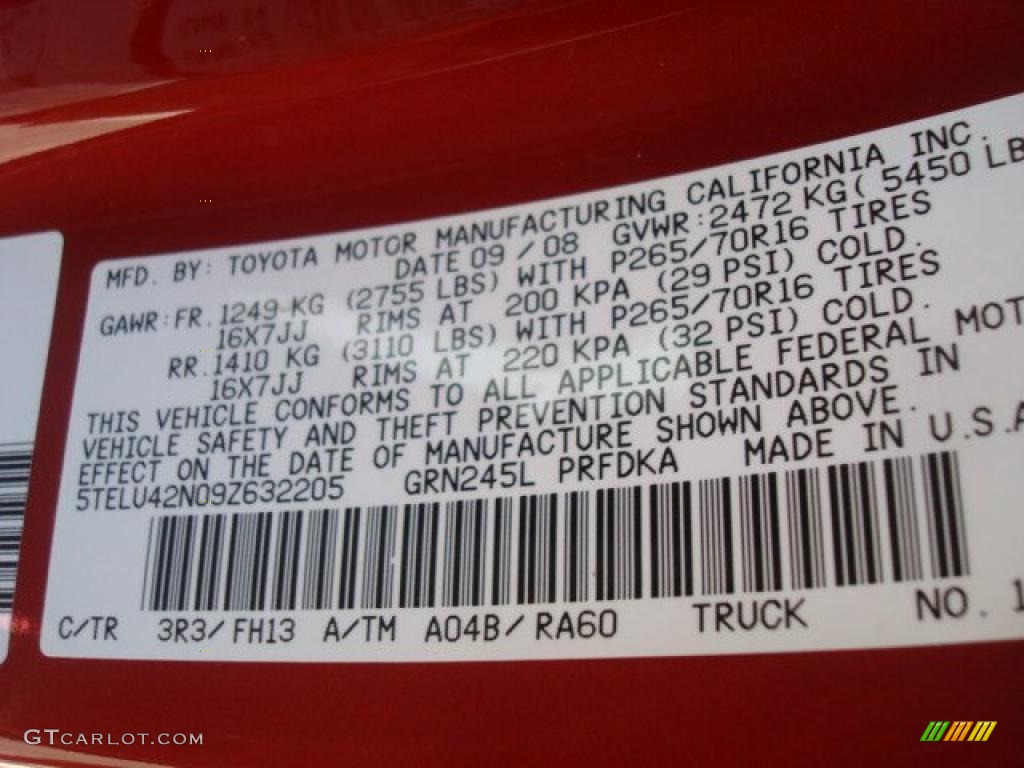 2009 Tacoma V6 TRD Double Cab 4x4 - Barcelona Red Metallic / Graphite Gray photo #34