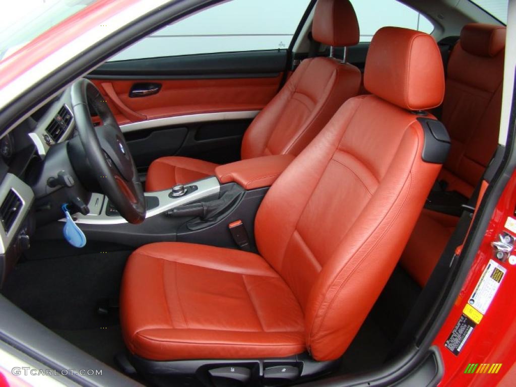 Coral Red/Black Interior 2008 BMW 3 Series 328xi Coupe Photo #39048088