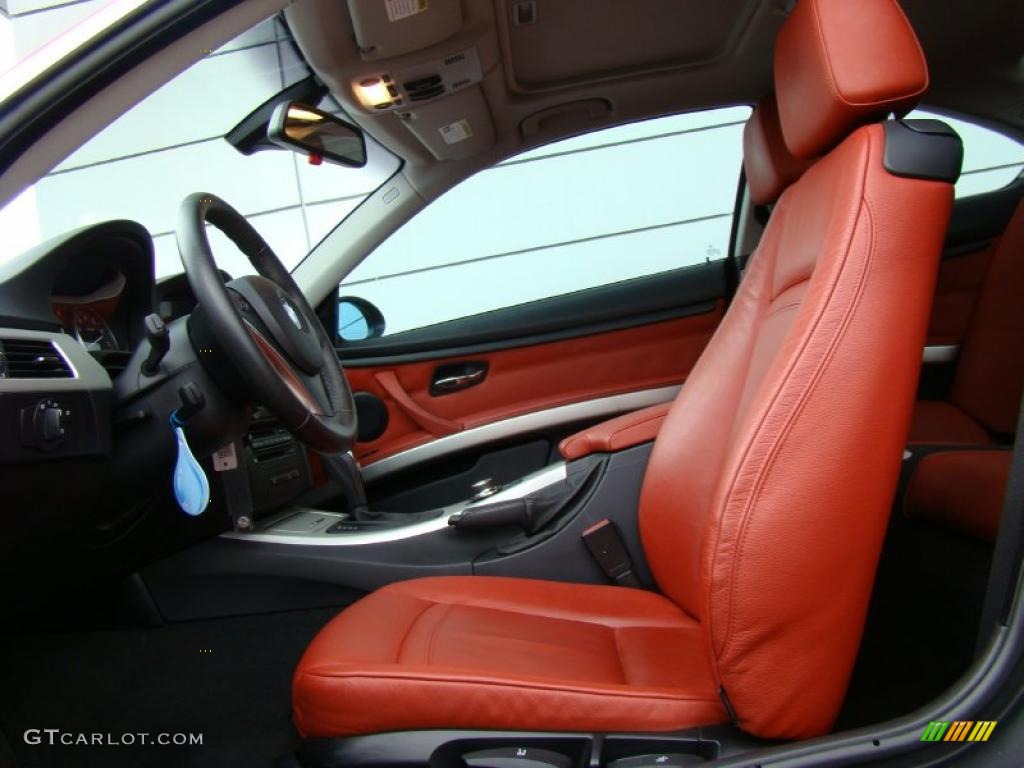Coral Red/Black Interior 2008 BMW 3 Series 328xi Coupe Photo #39048100