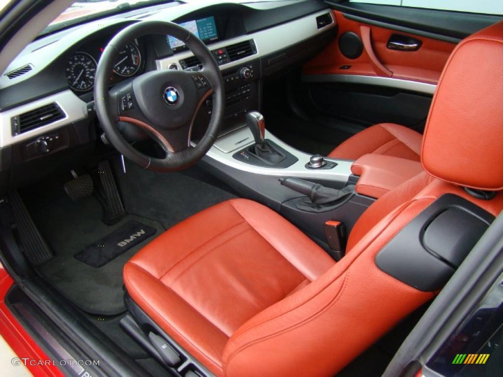 Coral Red/Black Interior 2008 BMW 3 Series 328xi Coupe Photo #39048116