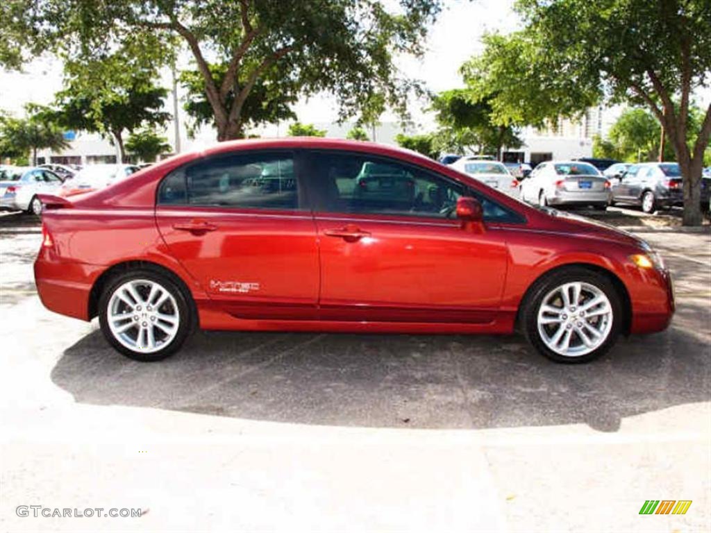 Honda civic si habanero red #5