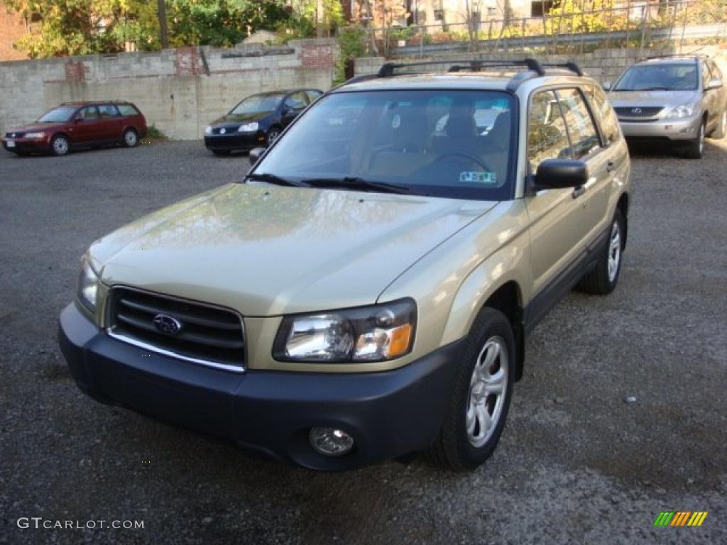 2004 Forester 2.5 X - Sierra Gold Metallic / Beige photo #12