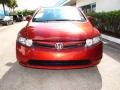 2007 Habanero Red Pearl Honda Civic Si Sedan  photo #7