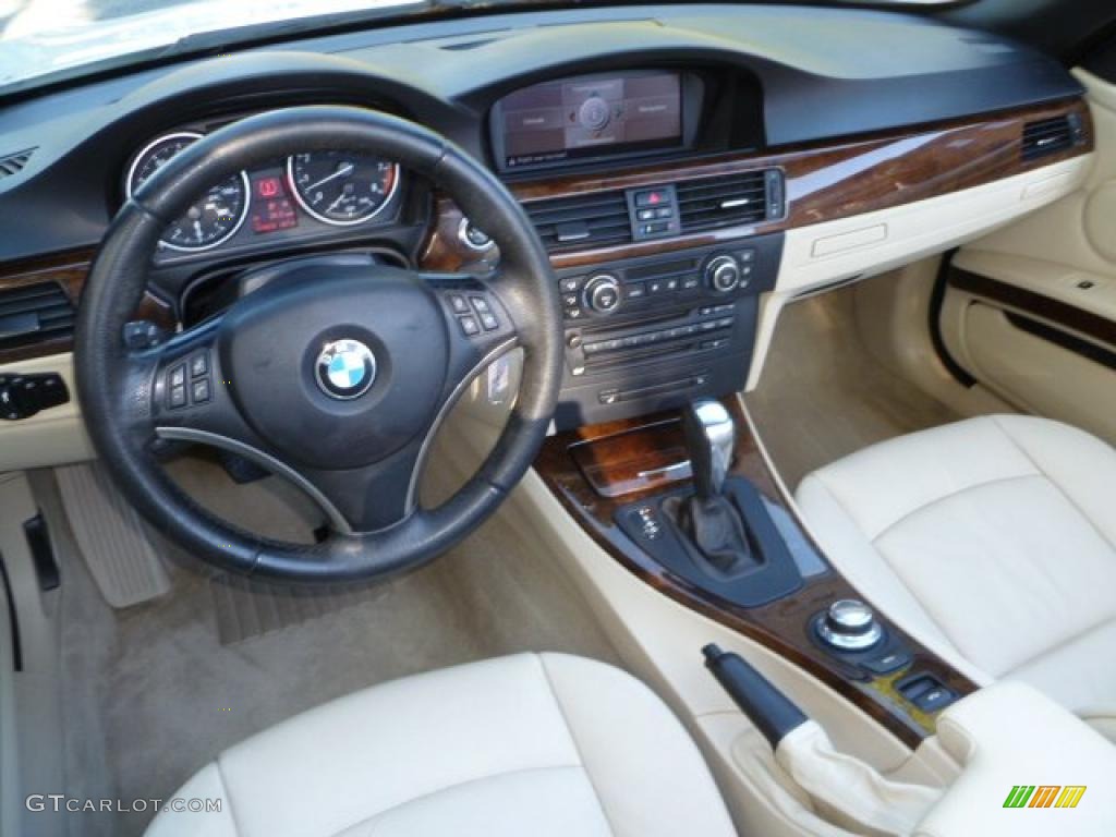 Cream Beige Interior 2008 BMW 3 Series 328i Convertible Photo #39048768