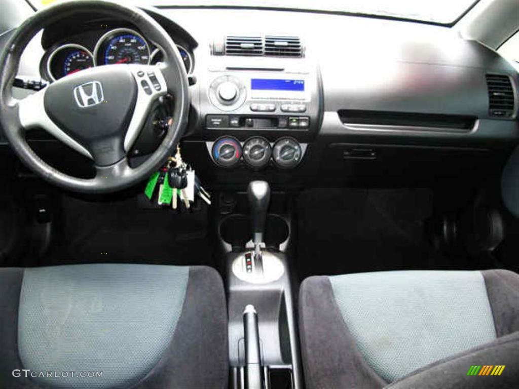 2008 Honda Fit Sport Black/Grey Dashboard Photo #39048920