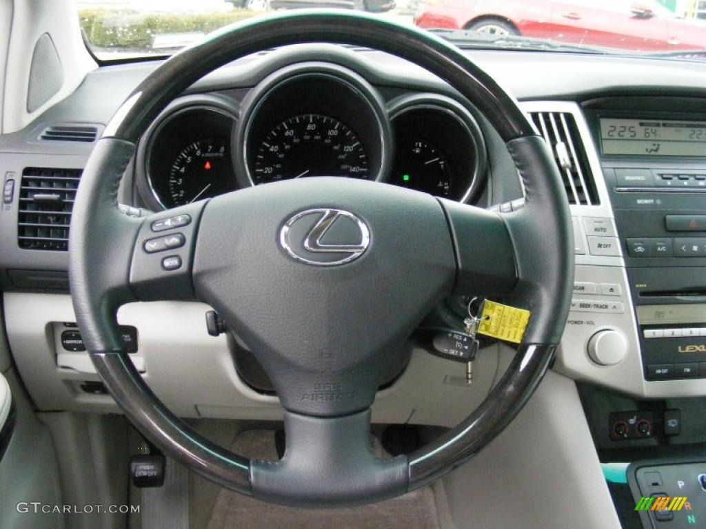 2008 Lexus RX 350 AWD Light Gray Steering Wheel Photo #39050708