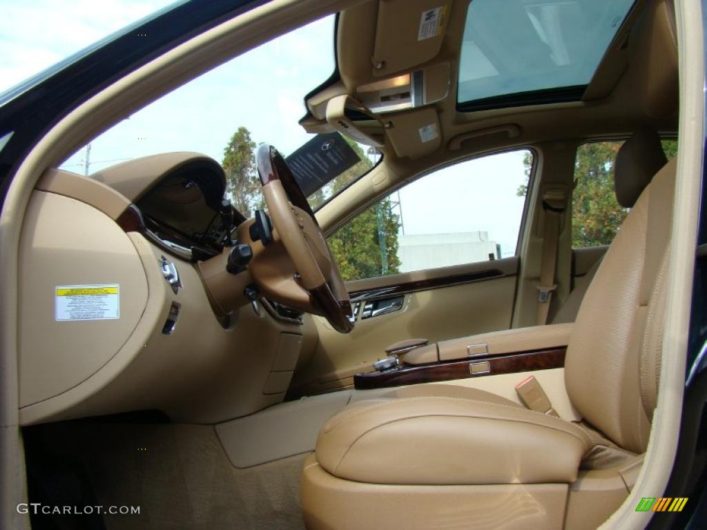 Savanna/Cashmere Interior 2009 Mercedes-Benz S 550 4Matic Sedan Photo #39051188