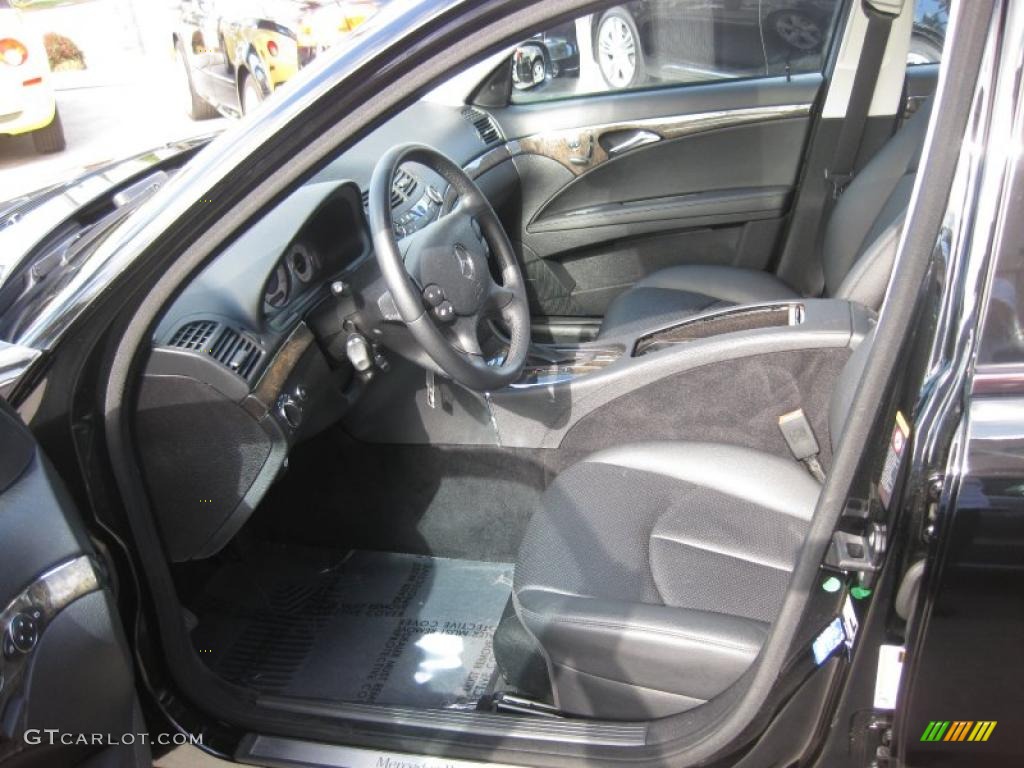 Black Interior 2007 Mercedes-Benz E 350 Sedan Photo #39051556