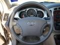 Ivory 2005 Toyota Highlander V6 4WD Steering Wheel