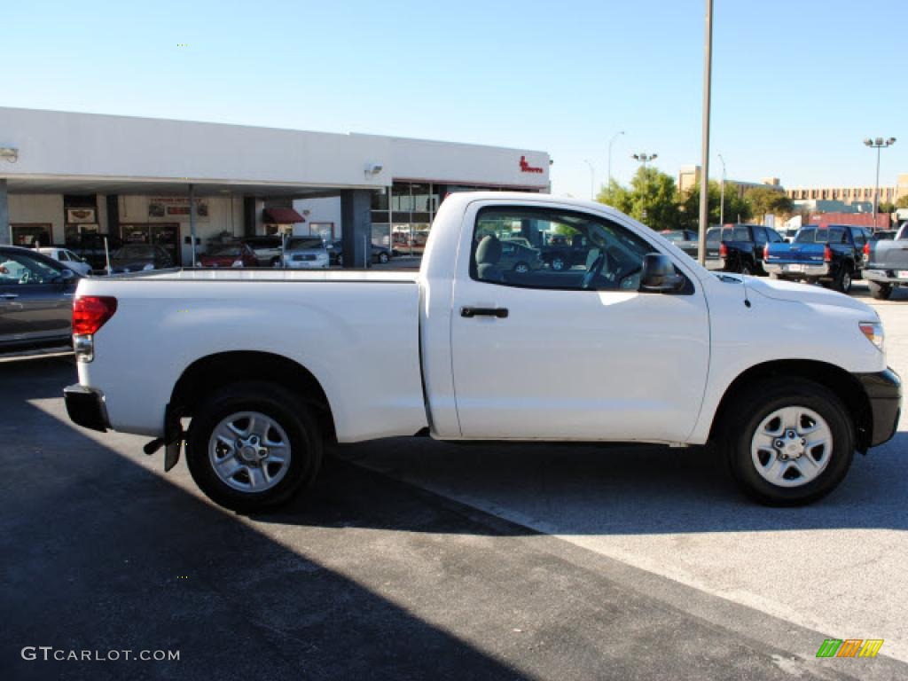 2007 Tundra Regular Cab - Super White / Graphite Gray photo #5