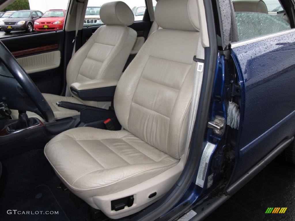 Ecru/Royal Blue Interior 2001 Audi A4 2.8 quattro Sedan Photo #39053210