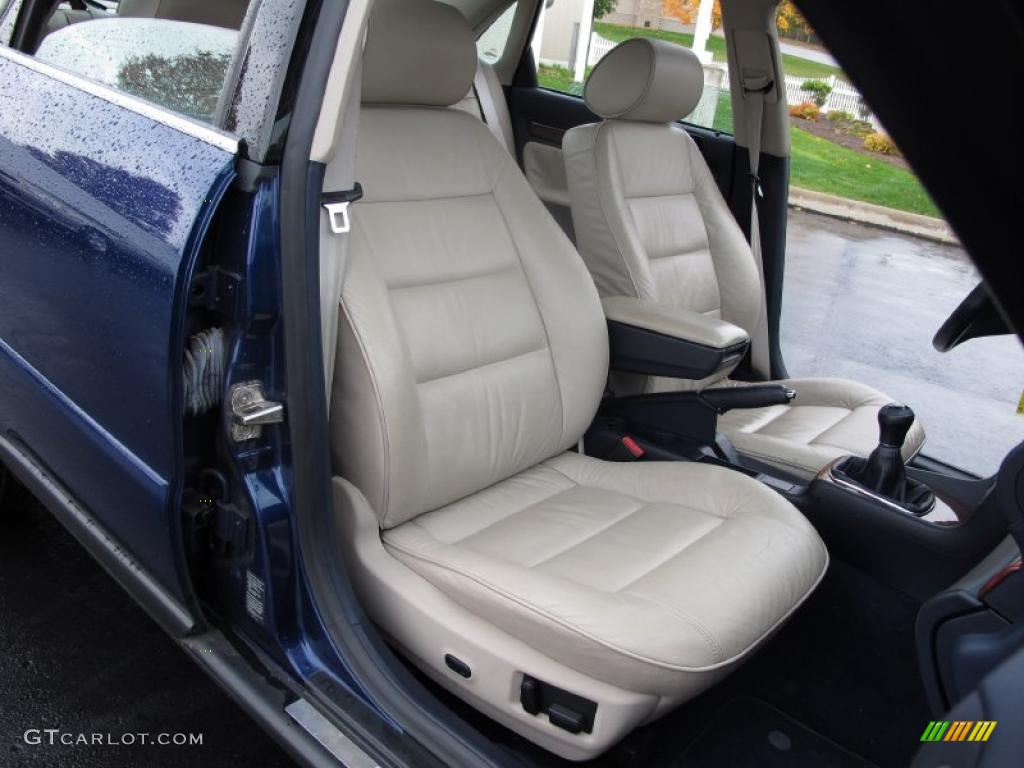 Ecru/Royal Blue Interior 2001 Audi A4 2.8 quattro Sedan Photo #39053252