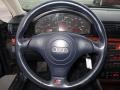2001 Audi A4 Ecru/Royal Blue Interior Steering Wheel Photo