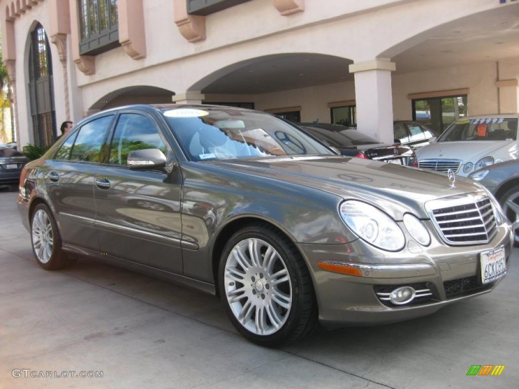 2008 E 350 Sedan - Indium Grey Metallic / Black photo #1