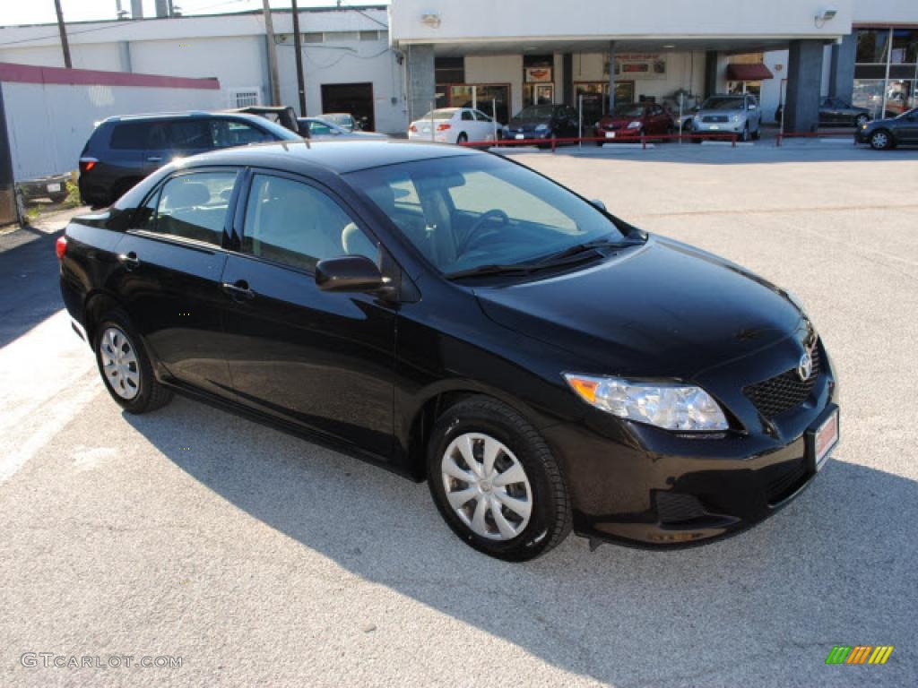 Black Sand Pearl 2009 Toyota Corolla Standard Corolla Model Exterior Photo #39053496