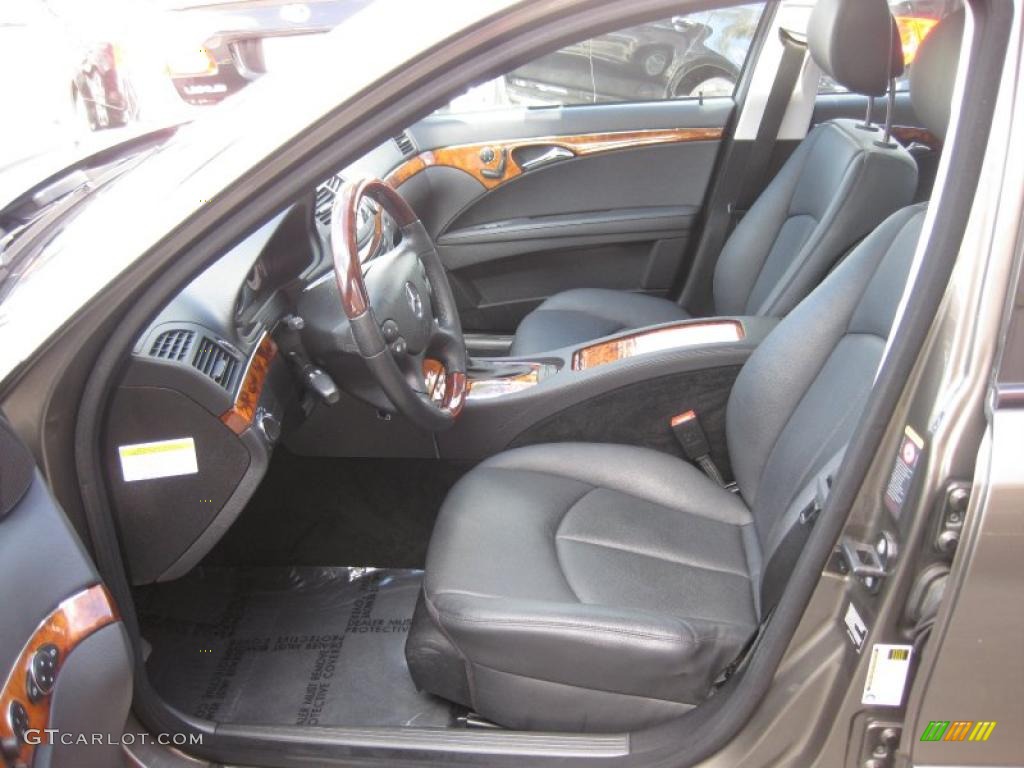 Black Interior 2008 Mercedes-Benz E 350 Sedan Photo #39053720
