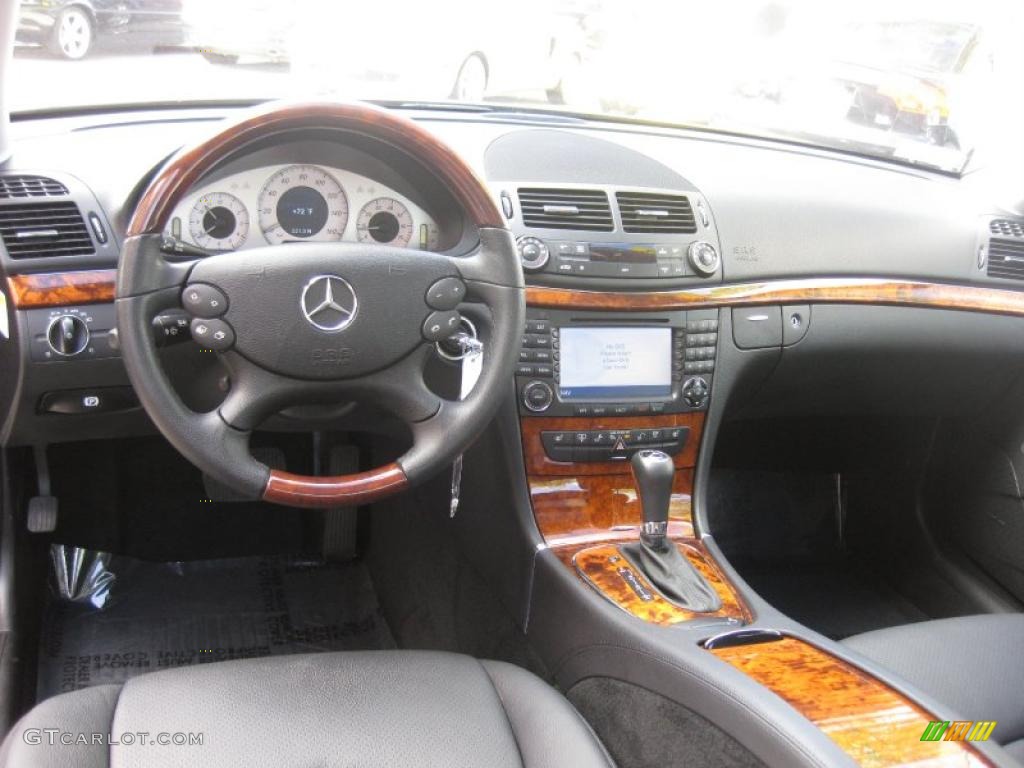 Black Interior 2008 Mercedes-Benz E 350 Sedan Photo #39053760