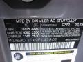 792: Palladium Silver Metallic 2009 Mercedes-Benz SL 550 Roadster Color Code