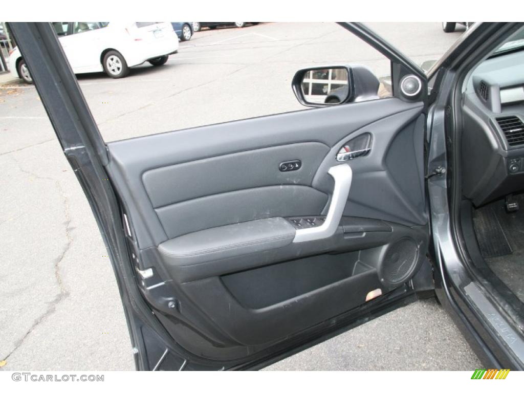 2008 Acura RDX Standard RDX Model Ebony Door Panel Photo #39054648