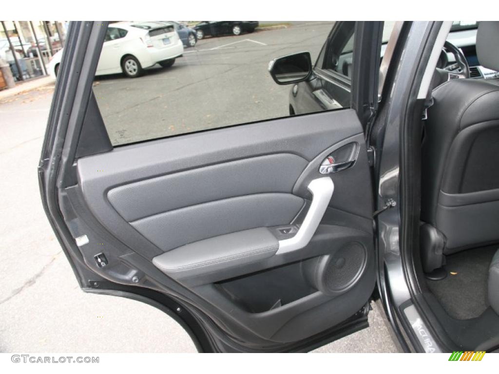 2008 Acura RDX Standard RDX Model Ebony Door Panel Photo #39054660